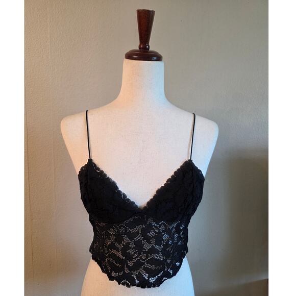 Free People Intimately Women's Bralette Camisole SZ Small Sheer - Picture 1 of 6